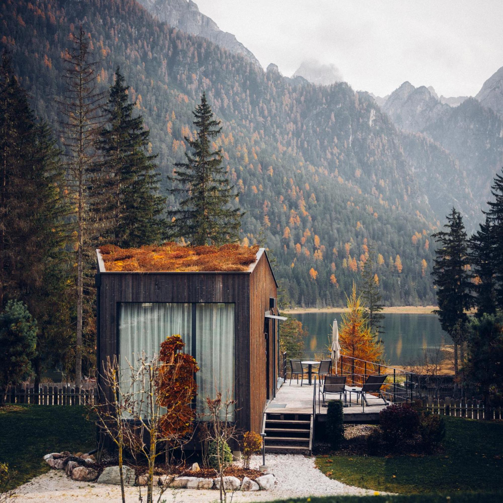 Skyview Chalets Am Camping Toblacher See Exteriör bild